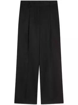 DRIES VAN NOTEN брюки палаццо со складками, черный
