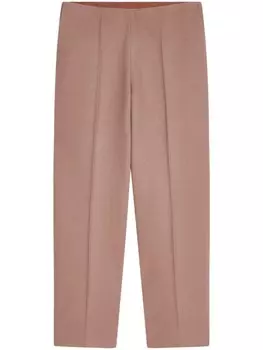 DRIES VAN NOTEN брюки прямого покроя из габардина, розовый