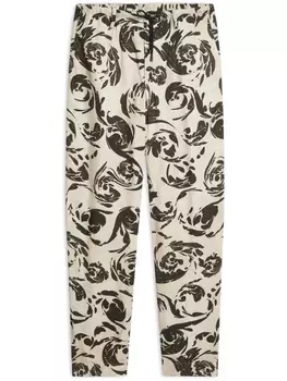 DRIES VAN NOTEN брюки с принтом, черный
