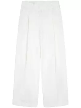 DRIES VAN NOTEN брюки широкого кроя, белый