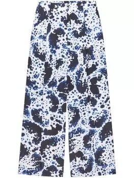 DRIES VAN NOTEN брюки широкого кроя, нейтральный цвет