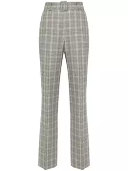 DRIES VAN NOTEN брюки в клетку, серый