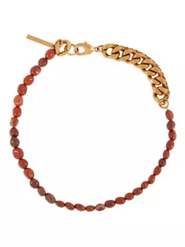 DRIES VAN NOTEN цепочка на шею с камнями, красный