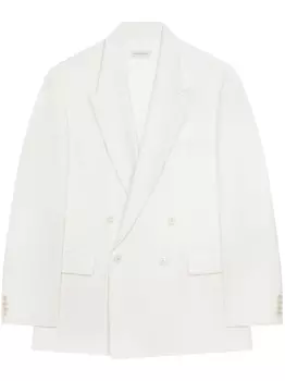 DRIES VAN NOTEN двубортный пиджак, белый