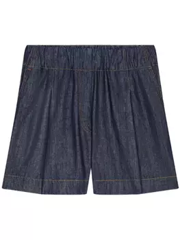 DRIES VAN NOTEN джинсовые шорты широкого кроя, синий