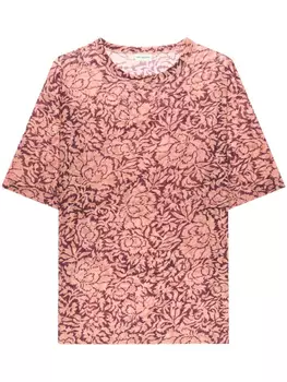 DRIES VAN NOTEN футболка с цветочным принтом, розовый
