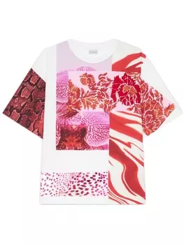 DRIES VAN NOTEN футболка с графичным принтом, белый