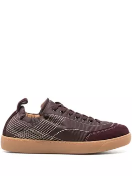 DRIES VAN NOTEN кроссовки с нашивкой-логотипом, красный