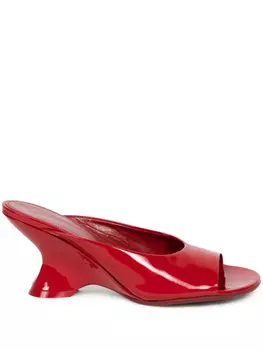 DRIES VAN NOTEN мюли с квадратным носком, красный