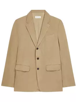 DRIES VAN NOTEN однобортный пиджак, коричневый