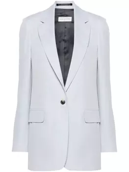 DRIES VAN NOTEN однобортный пиджак, серый