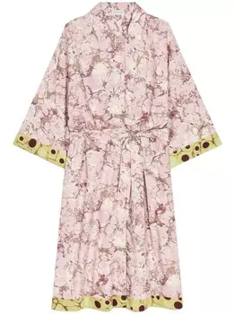 DRIES VAN NOTEN платье-рубашка с цветочным принтом, розовый