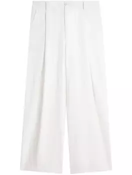 DRIES VAN NOTEN плиссированные брюки, белый