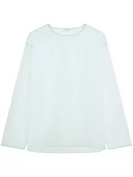 DRIES VAN NOTEN прозрачная рубашка, синий