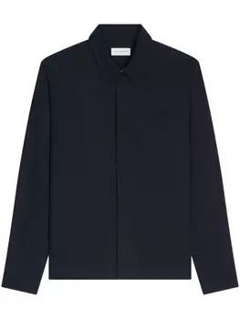 DRIES VAN NOTEN рубашка на молнии, синий