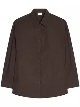 DRIES VAN NOTEN рубашка на пуговицах, коричневый