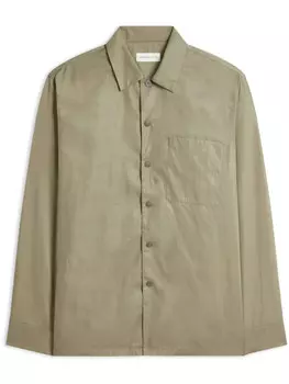 DRIES VAN NOTEN рубашка с классическим воротником, зеленый