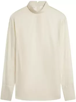 DRIES VAN NOTEN рубашка с высоким воротником, нейтральный цвет