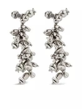 DRIES VAN NOTEN серьги с бусинами, серебряный