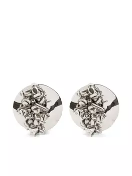 DRIES VAN NOTEN серьги с бусинами, серебряный