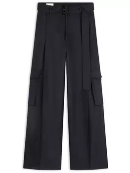 DRIES VAN NOTEN шерстяные брюки карго, синий