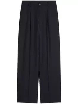 DRIES VAN NOTEN шерстяные брюки строгого кроя, черный