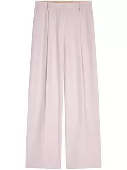 DRIES VAN NOTEN широкие брюки со складками, розовый