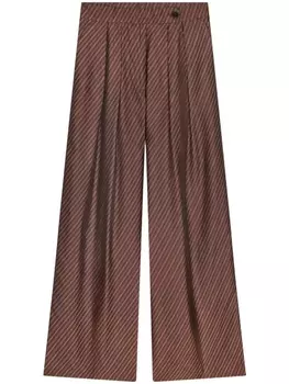 DRIES VAN NOTEN широкие брюки со складками, красный