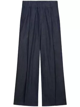 DRIES VAN NOTEN широкие джинсы со складками, синий