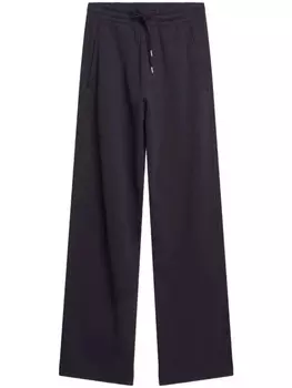 DRIES VAN NOTEN спортивные брюки прямого кроя, синий