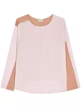 DRIES VAN NOTEN топ асимметричного кроя, розовый