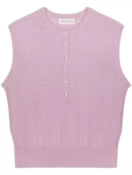 DRIES VAN NOTEN топ без рукавов, розовый