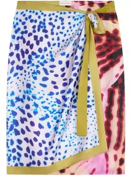 DRIES VAN NOTEN юбка с запахом, розовый
