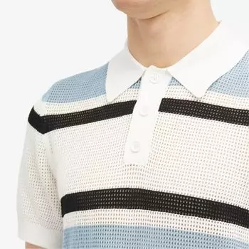 Dries Van Noten Вязаная рубашка-поло в полоску Mindo, мультиколор