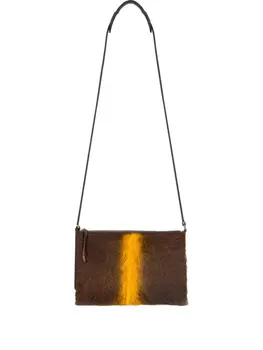 DRIES VAN NOTEN замшевая сумка на плечо, коричневый