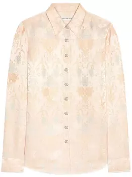 DRIES VAN NOTEN жаккардовая рубашка, нейтральный