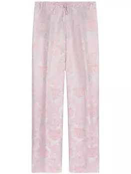 DRIES VAN NOTEN жаккардовые брюки, синий