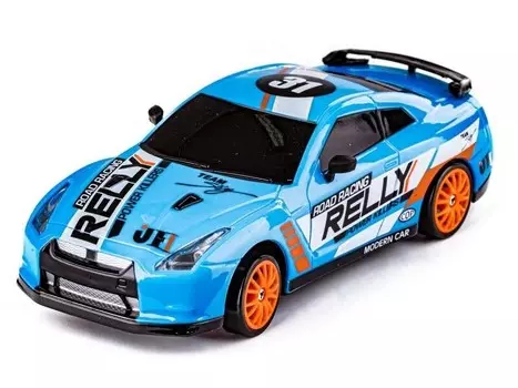 Drift Car, Auto Rc Drift 1:24 2.4 Ghz 4Wd Синий Zabawkowy Zawrt Gowy