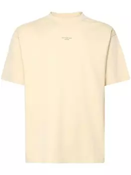 Drle De Monsieur футболка с принтом-лозунгом, нейтральный цвет