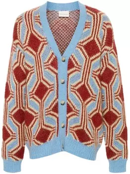 Drle De Monsieur кардиган Le Cardigan из мохера Gomtrique, красный