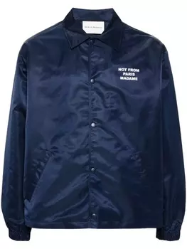 Drle De Monsieur куртка-бомбер La Veste Slogan, синий