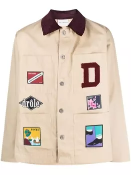 Drle De Monsieur куртка-рубашка Voyage на пуговицах, нейтральный цвет