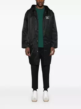 Drle De Monsieur парка с капюшоном на кнопках, черный