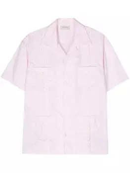 Drle De Monsieur рубашка с вышивкой, розовый