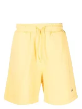 Drle De Monsieur шорты с нашивкой-логотипом, желтый