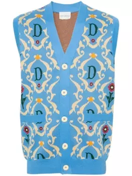 Drle De Monsieur жилет Le Sans Manches Ornements, синий