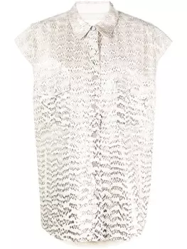 Drome кожаная рубашка, белый