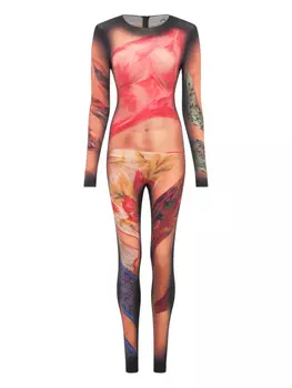 Drsped Statue джерси комбинезон Marine Serre, коричневый