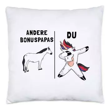 Другие бонусы для папы, подушка для вас, включая наполнитель для лучшего отца, папы, отчима, единорога, дня рождения, бонуса ко Дню отца, подарок для папы Hey!Print
