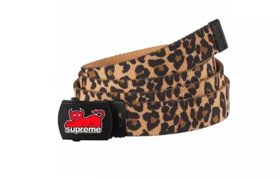 Ремень Supreme x Toy Machine, коричневый